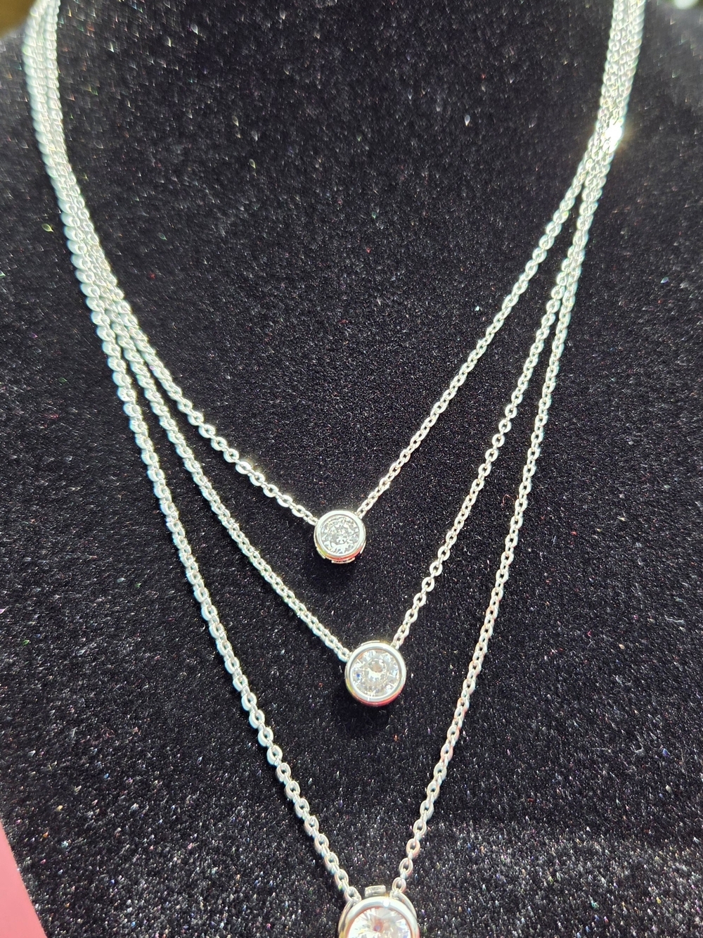 Park Lane Angelic Clear & Silver Necklace